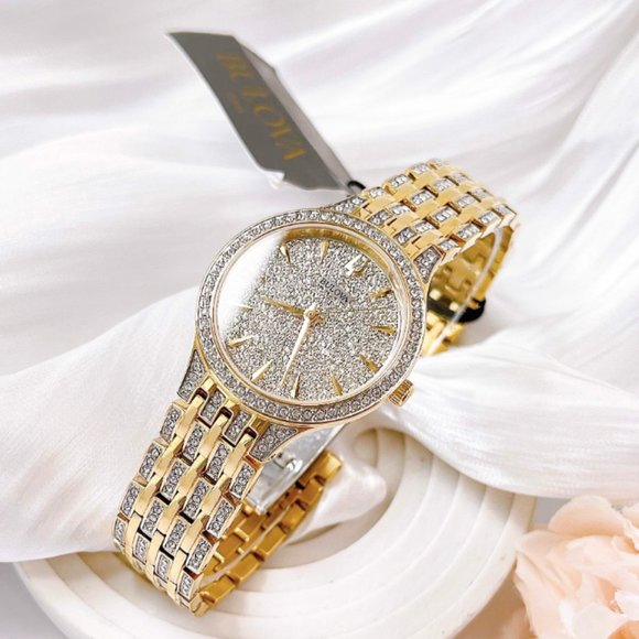 WOW!! Bulova Women's Two Tone Diamond Watch - Picture 4 of 8